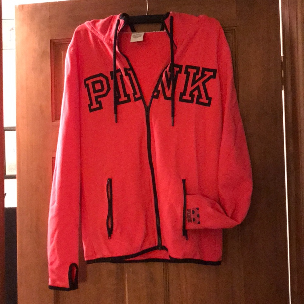 Hooded zip-front jacket